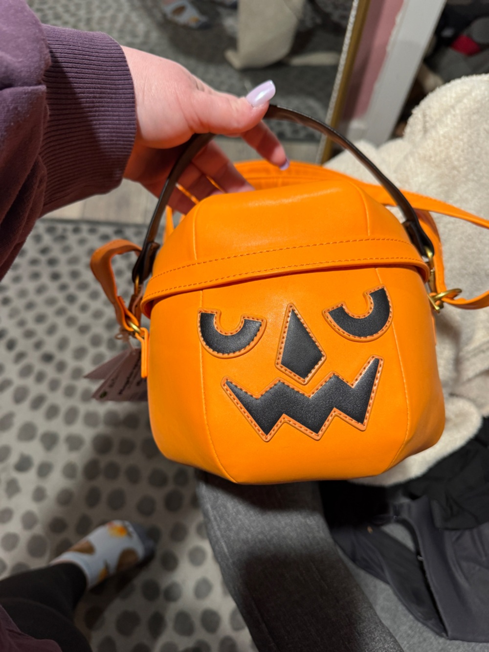 Loungefly McDonalds Orange Pumpkin Crossbody Bag - Picture 2 of 6